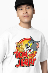 Sweet Tom And Jerry Oversized T-Shirts